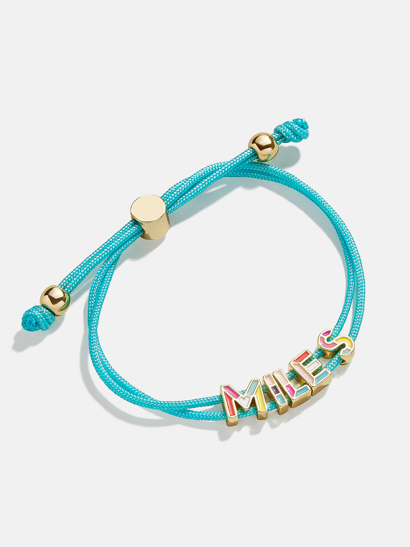 BaubleBar Kids' Custom Cord Bracelet - Aqua - 
    Customizable bracelet
  
