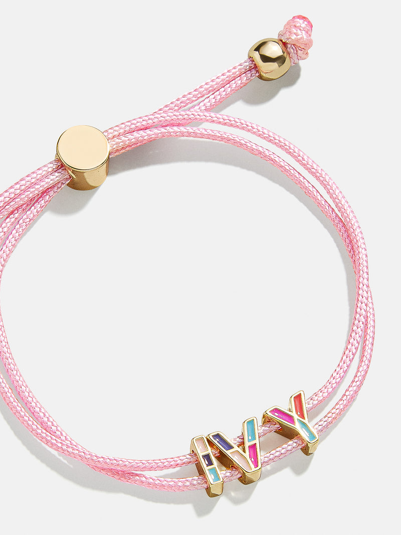 BaubleBar Kids' Custom Cord Bracelet - Pink - 
    Customizable bracelet
  
