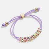 Kids' Custom Cord Bracelet - Purple
