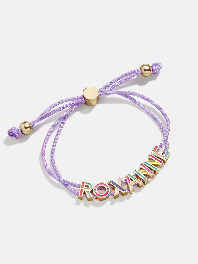 Kids Custom Cord Bracelet Purple Enjoy 20 Off Custom Gifts BaubleBar