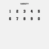 Varsity Number Custom Ring - Gold/Pavé