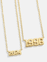 BaubleBar Gold - 
    18K Gold Plated Sterling Silver, Cubic Zirconia stones - available in 2 fonts
  
