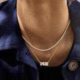 variant:14K Gold Plated Sterling Silver. Pavé Cubic Zirconia Stones