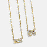 variant:14K Gold Plated Sterling Silver. Pavé Cubic Zirconia Stones