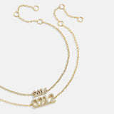 variant:14K Gold Plated Sterling Silver. Pavé Cubic Zirconia Stones