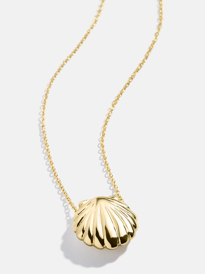 BaubleBar Out of This Shell Necklace - Gold - 
    Shell pendant necklace
  
