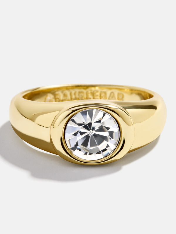 Mia Ring - Clear/Gold