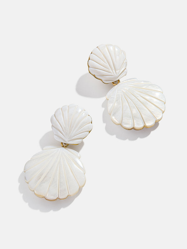 Out of This Shell Earrings - White
