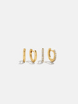 BaubleBar Nicole 18K Gold Earring Set - Gold/Pavé - 
    Enjoy 20% off - This Week Only
  
