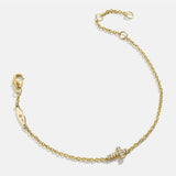 18K Gold Agape Bracelet - Cross