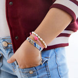 Woven Kids' Custom Friendship Bracelet - Blue Ombre Stripe