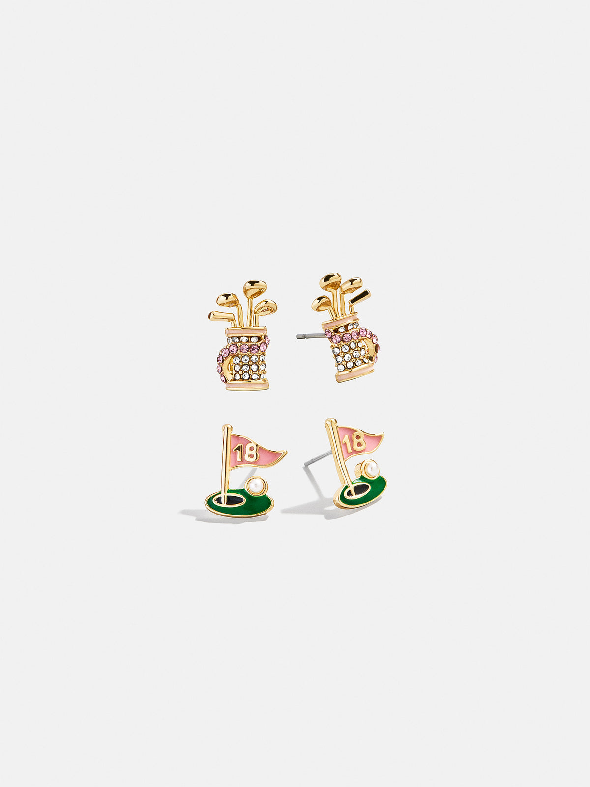 Hole in One Earring Set - Golf