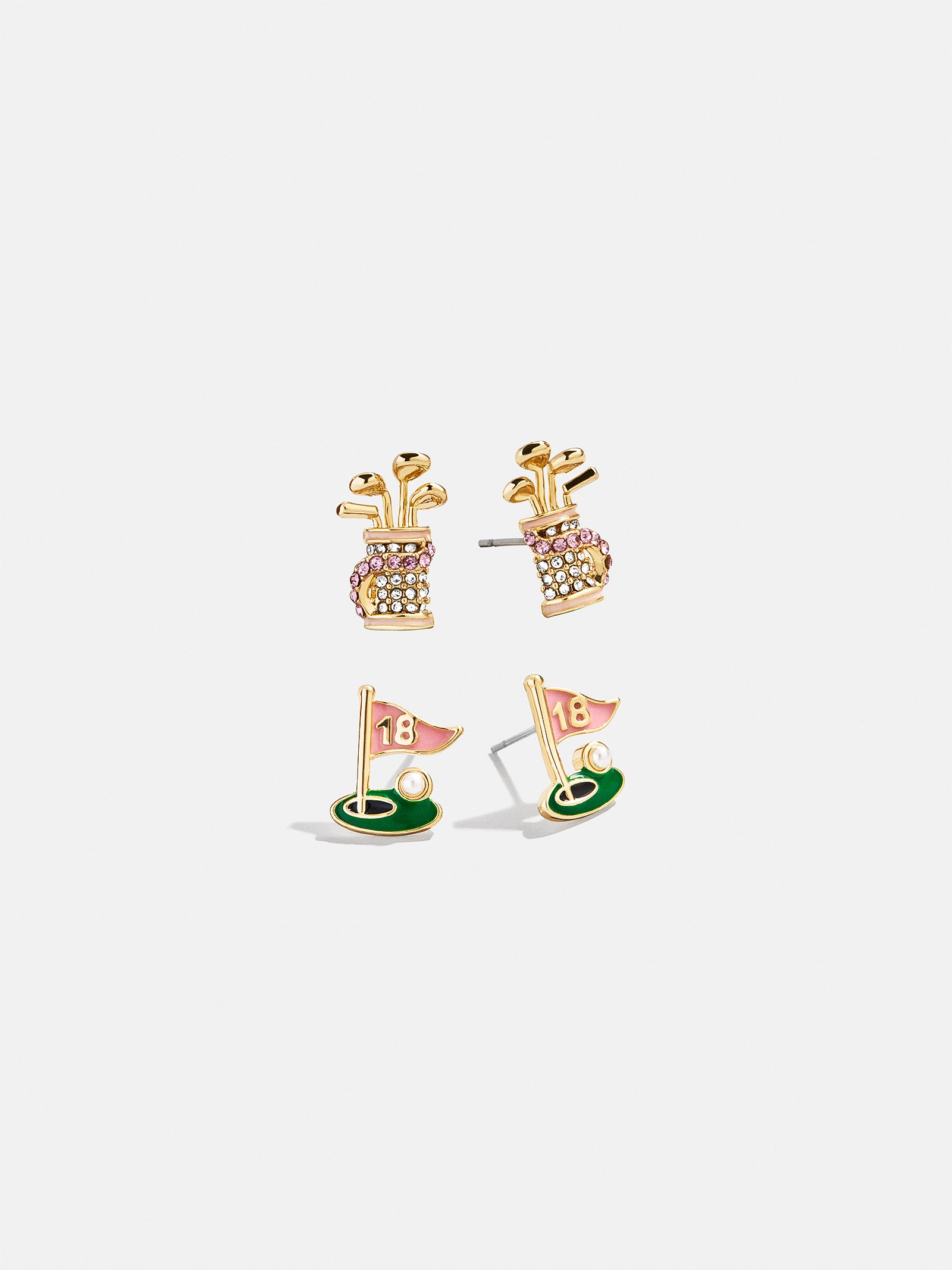 Hole in One Earring Set - Golf