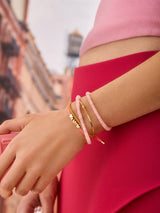 BaubleBar Valentina Semi-Precious Bracelet - Rose Quartz Stone - 
    Enjoy 20% off - This Week Only
  
