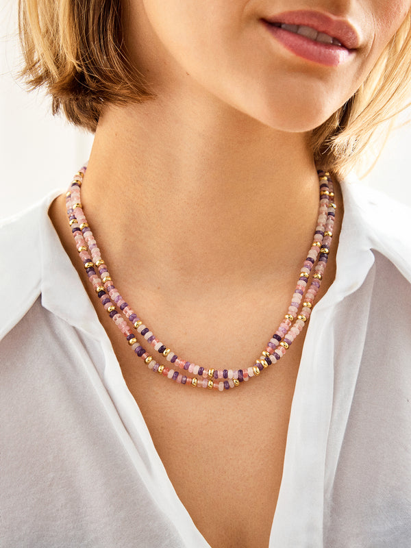 Kai Semi-Precious Necklace - Pink Ombre