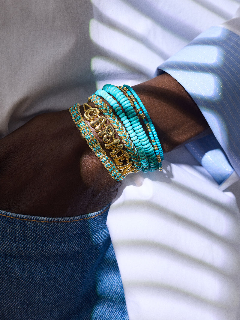 BaubleBar Hannah Bracelet Set - Aqua - 
    Set of three matching bracelets
  
