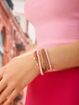 BaubleBar Hannah Bracelet Set - Hot Pink - 
    Chain bracelet set
  
