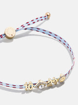 BaubleBar Custom Ribbon Bracelet - Blue/Red Ribbon - 
    Customizable bracelet
  
