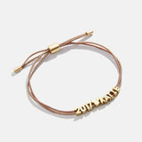 Disney Mickey Mouse Custom Cord Bracelet - Taupe