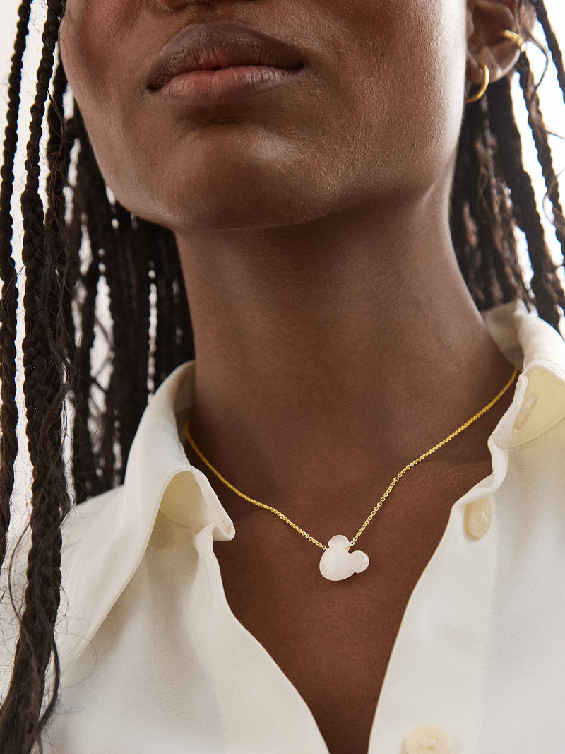BaubleBar Mickey Mouse Disney Stone Pendant Necklace - White Quartz - 
    Enjoy 20% off - This Week Only
  
