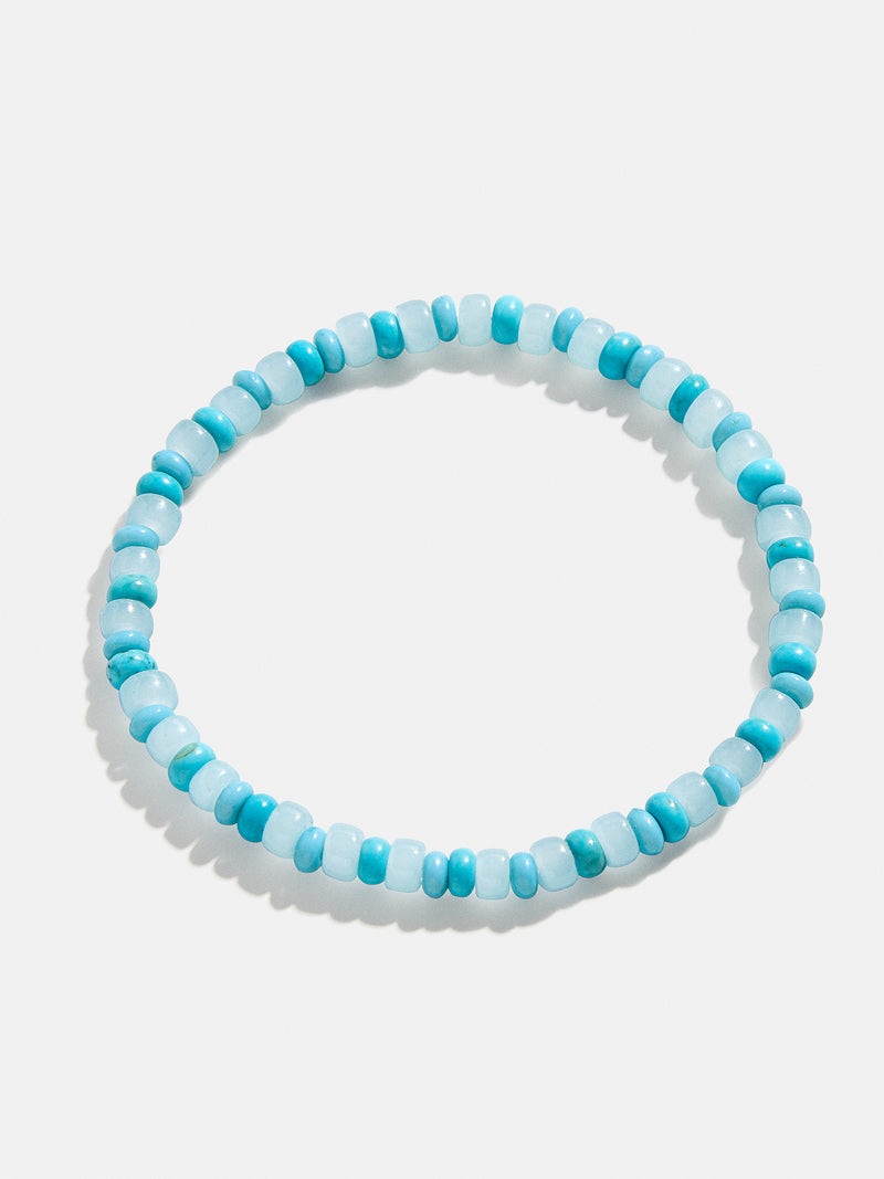 BaubleBar Gina Bracelet - Aqua - 
    Semi-precious stretch bracelet
  
