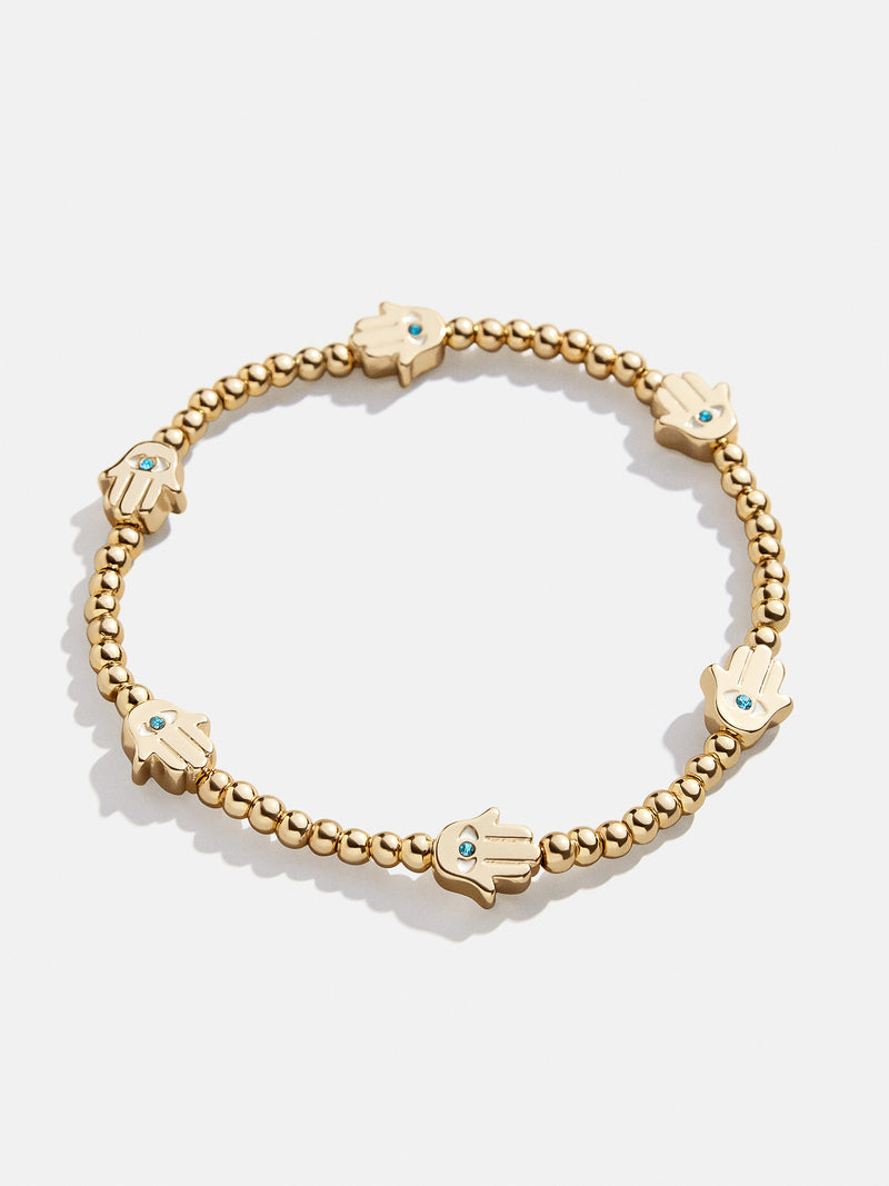 BaubleBar Christina Pisa Bracelet - Hamsa - 
    Gold beaded motif bracelet
  

