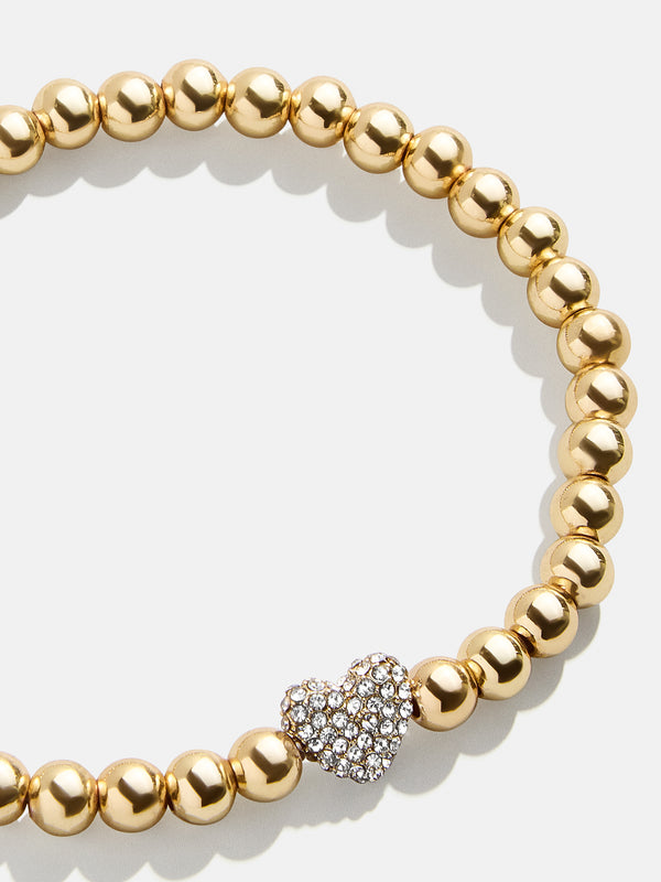 Heart Of Gems Pisa Bracelet - Clear/Gold