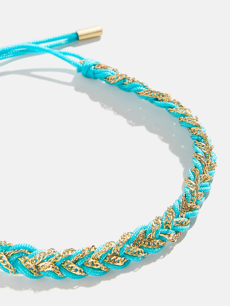BaubleBar Hannah Bracelet - Turquoise - 
    Chain and cord bracelet
  
