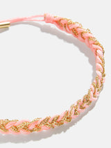 BaubleBar Hannah Bracelet - Blush - 
    Chain and cord bracelet
  
