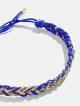 BaubleBar Hannah Bracelet - Cobalt - 
    Chain and cord bracelet
  
