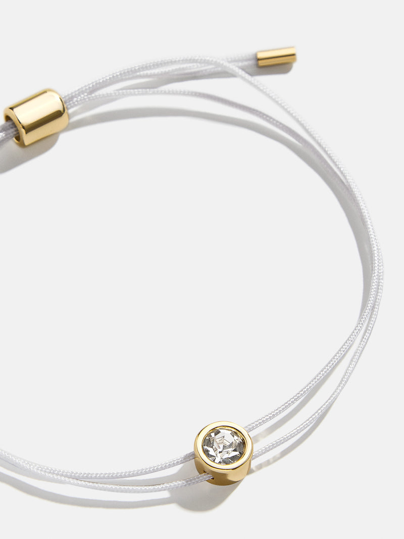 BaubleBar Kara Bracelet - Light Gray - 
    Crystal cord bracelet
  
