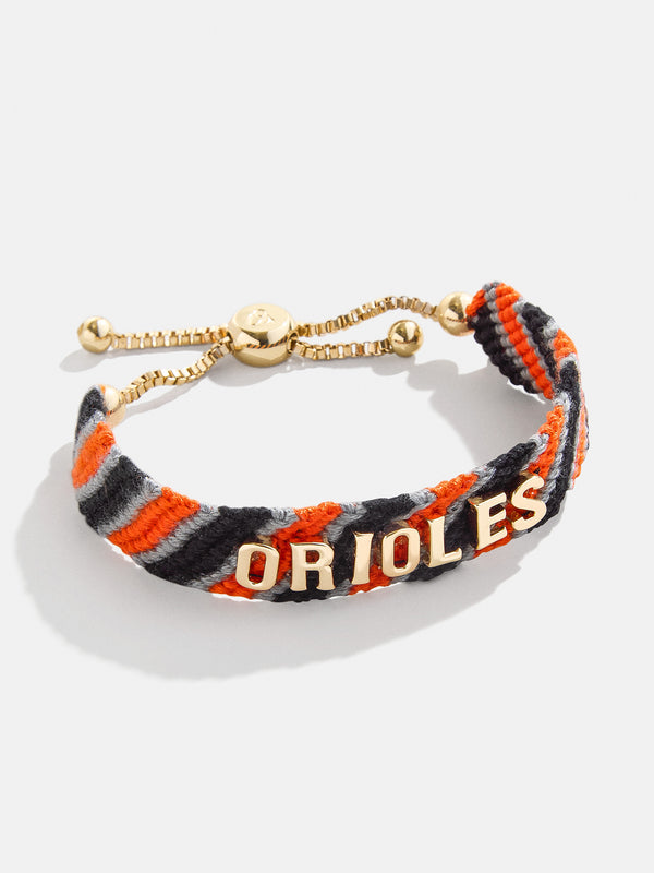 MLB Woven Friendship Bracelet - Baltimore Orioles