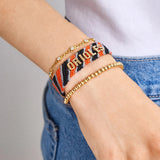 MLB Woven Friendship Bracelet - Baltimore Orioles