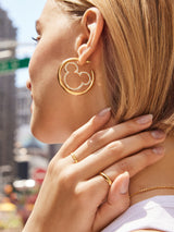 BaubleBar Mickey Mouse Disney Pavé Hoop Earrings - Gold/Pavé - 
    Enjoy 20% off - This Week Only
  

