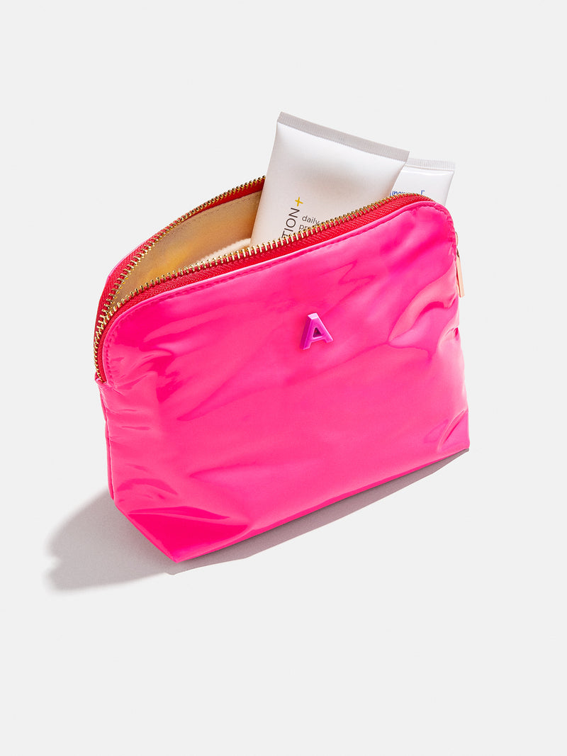BaubleBar Initial Zipper Pouch - Hot Pink - 
    Initial storage
  
