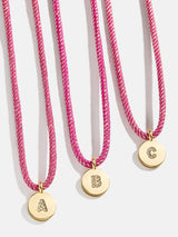 BaubleBar Kids' Initial Pendant Necklace - Pink - 
    Kids' initial necklace
  
