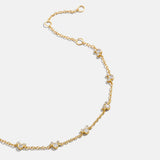 Mickey Mouse Disney 18K Gold Plated Sterling Silver Bracelet - Gold/Pavé