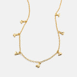 Mickey Mouse Disney 18K Gold Plated Sterling Silver Repeating Necklace - Gold