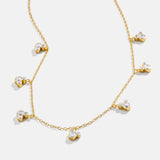 Mickey Mouse Disney 18K Gold Plated Sterling Silver Repeating Necklace - Gold/Pavé