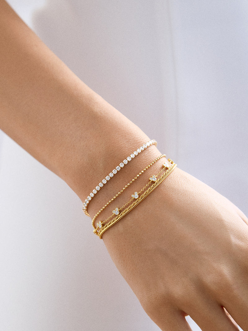 BaubleBar Mickey Mouse Disney 18K Gold Plated Sterling Silver Bracelet - Gold/Pavé - 
    Ends Sunday: Enjoy 20% off
  
