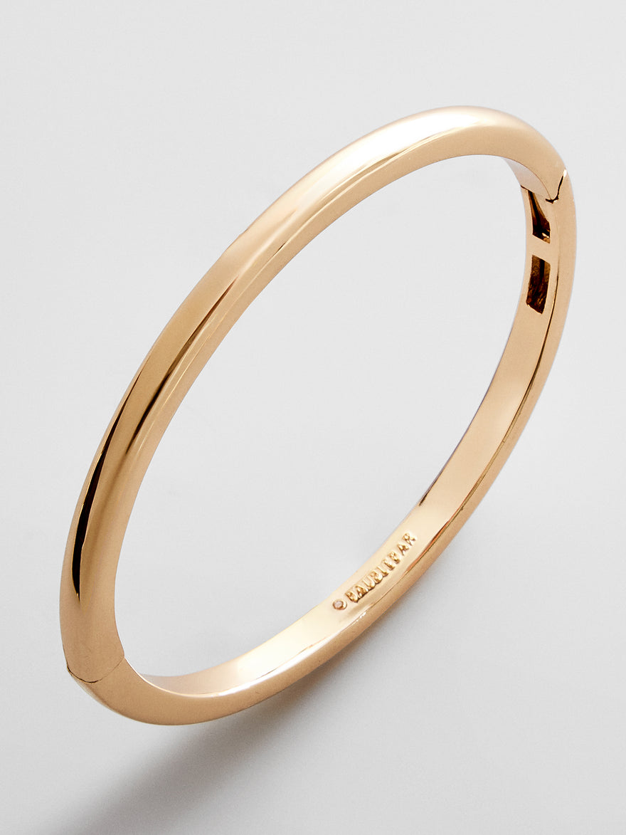 Nadia Classic Hinge Bangle - Classic Thin Gold