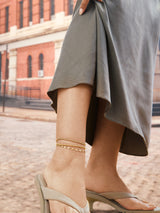 BaubleBar Baylin Anklet Set - Gold - 
    Gold anklet set - water resistant
  
