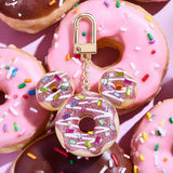 Mickey Mouse Disney Donut Bag Charm - Disney Pink Donut Bag Charm
