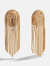 BaubleBar Rhea Fringe Statement Earrings - Gold - 
    UP TO 80% OFF SALE
  
