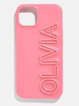 BaubleBar Fine Line Custom iPhone Case - Pink - 
    Customizable phone case
  

