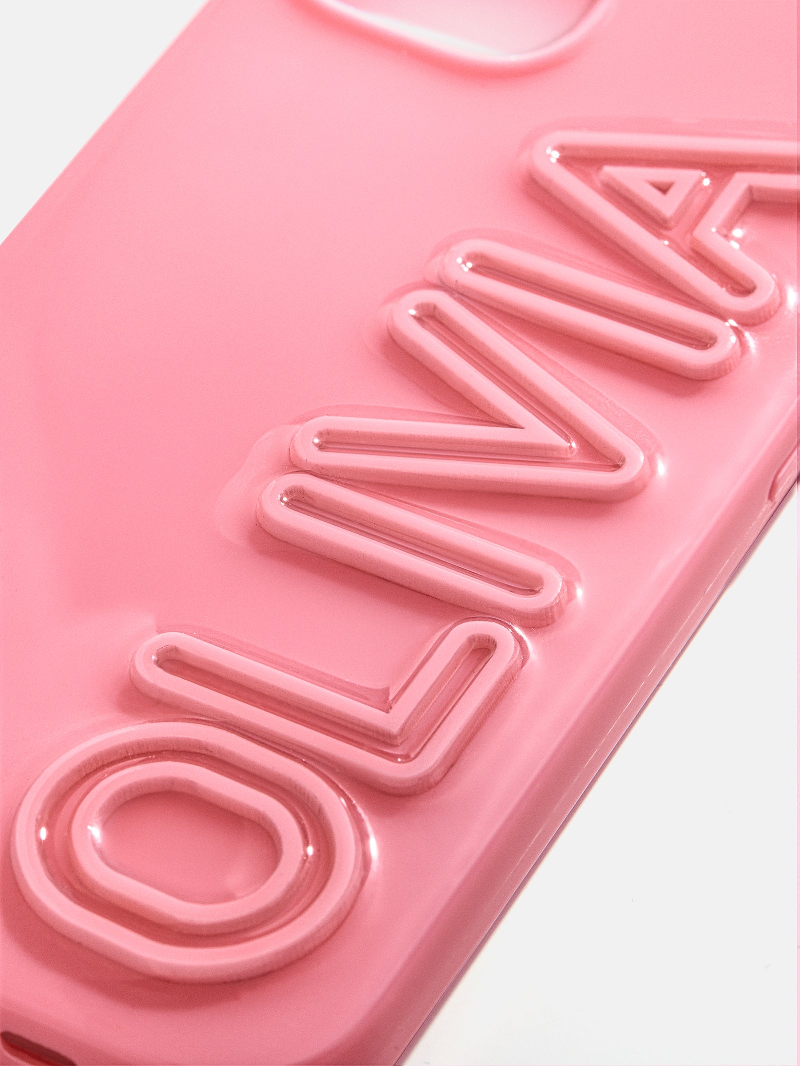 Fine Line Custom iPhone Case - Pink/Pink – Custom Phone Case – BaubleBar