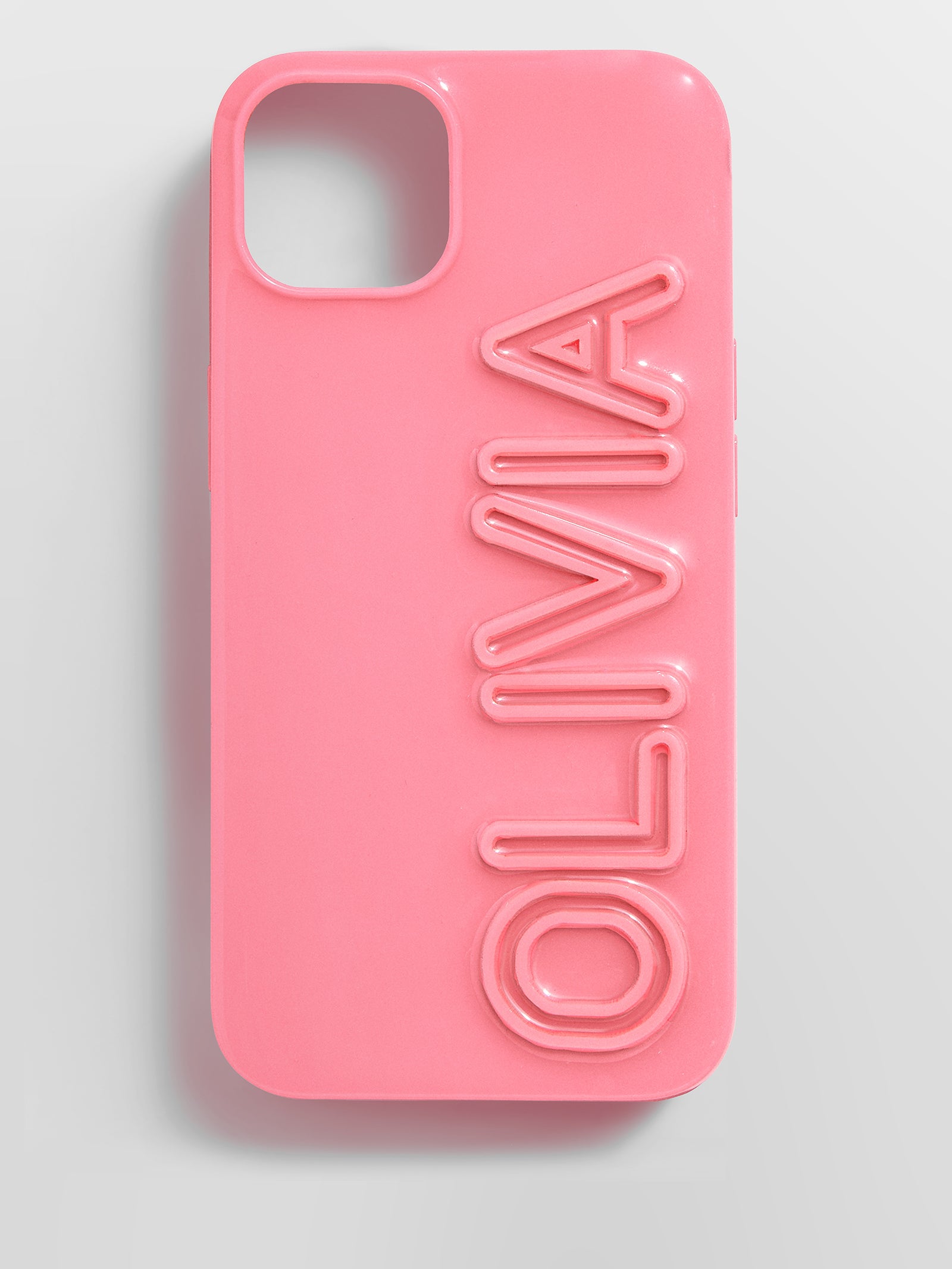 Fine Line Custom iPhone Case - Pink/Pink