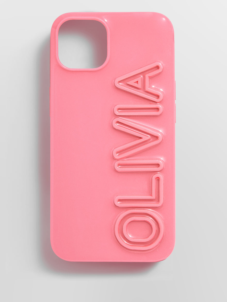 Fine Line Custom iPhone Case - Pink/Pink