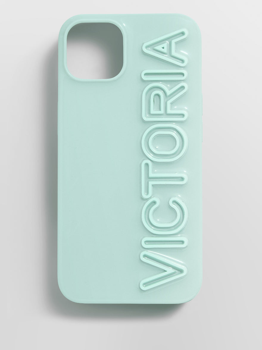 Fine Line Custom iPhone Case - Mint Green/Mint Green