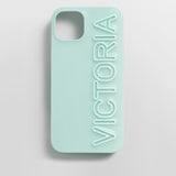 Fine Line Custom iPhone Case - Mint Green/Mint Green